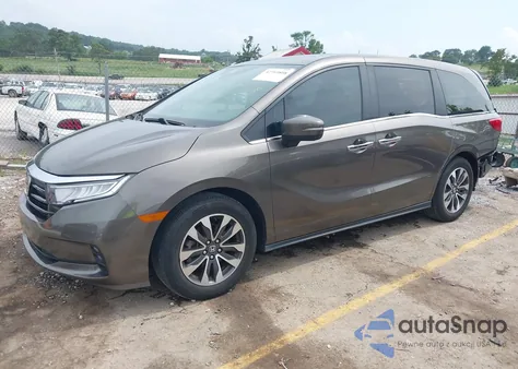 2021 Honda Odyssey Ex-L z USA, uszkodzony, nr VIN 5FNRL6H75MB019072
